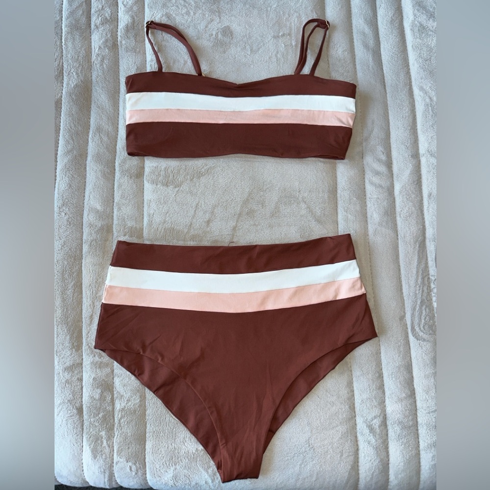 🤎💓 L*SPACE Reversible Bikini Set  | Size L | High-Waisted - Picture 4 of 7